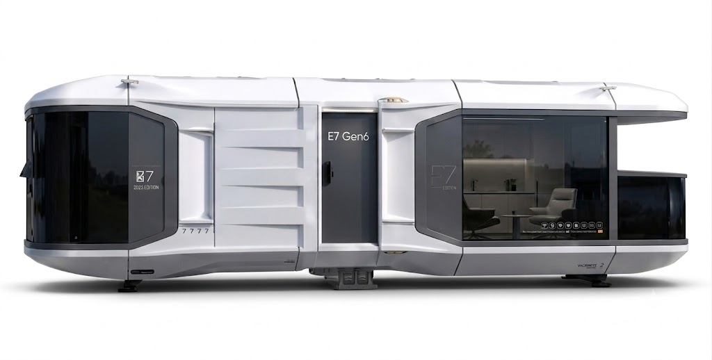 E7 Gen6 luxury architectural living space exterior side render
